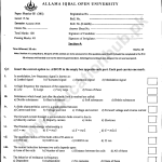 385 mcqs A2018 AIOU PAST PAPER