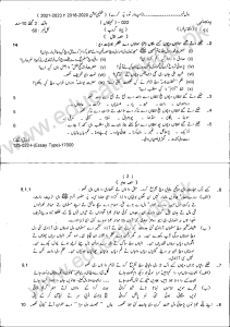 Punjabi 9th Class Group-1 Subjective Annual-2022